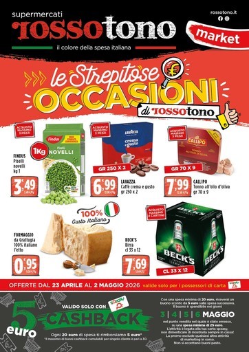 Supermercati Rossotono Market - Le strepitose occasioni