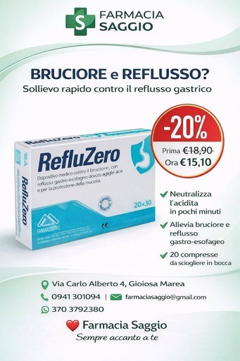 Farmacia Saggio - Bruciore e Reflusso?