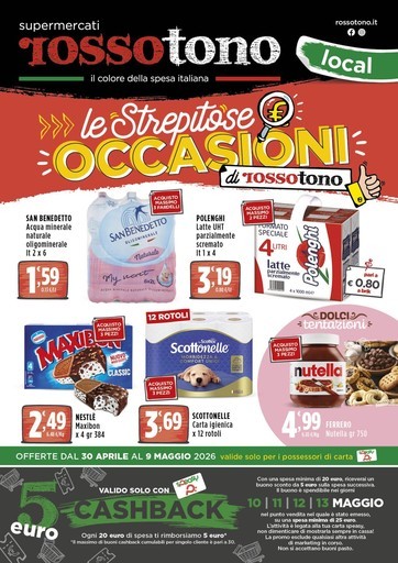 Volantino Supermercati Rossotono Local
