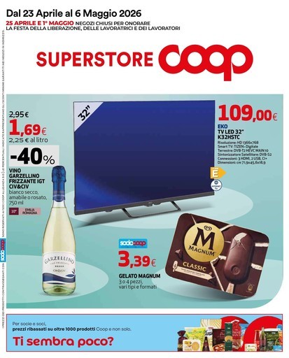 Volantino Coop Alleanza Superstore