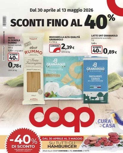 Coop - Sconti fino al 40%