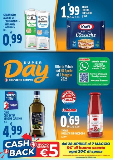 SuperDay - Offerte Valide dal 28 Aprile al 7 Maggio 2026