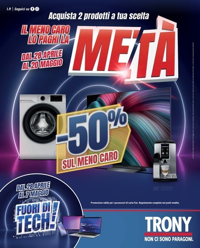 Trony - TRONY - VOLANTINO - Informatica TV Telefonia e Elettrodomestici online