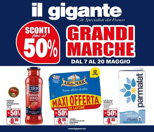 Il gigante - Grandi Marche, sconti fino al 50%
