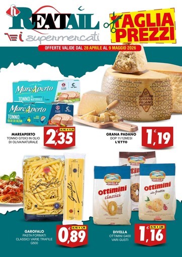 Reatail Supermercati - Offerte valide dal 28 aprile al 9 maggio