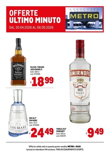 Metro - Offerte ultimo minuto