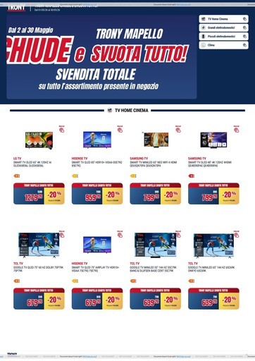 Volantino Trony