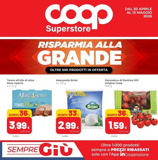 Volantino Coop Alleanza Superstore