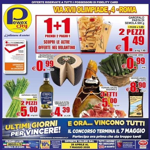Volantino Pewex