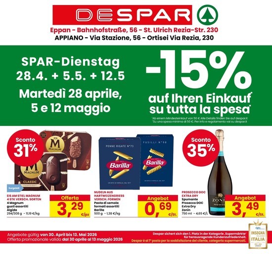 Despar - -15%