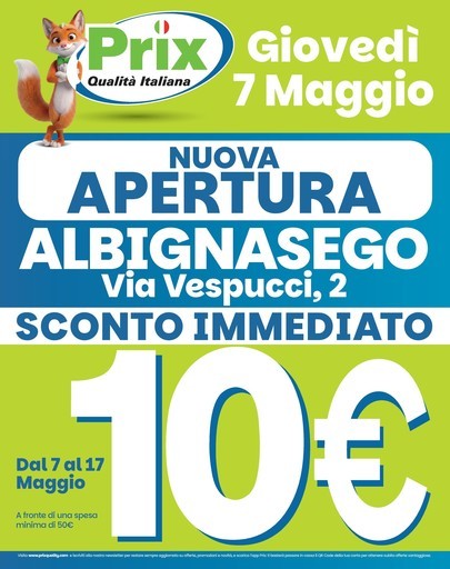 Prix - Nuova apertura