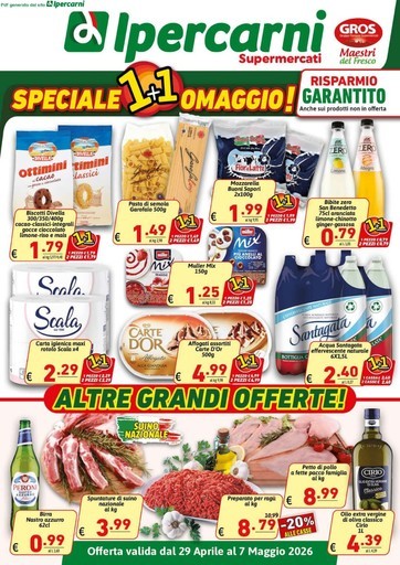 Ipercarni - Speciale 1+1 omaggio!