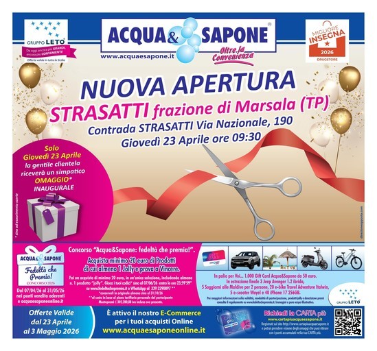 Volantino Acqua e Sapone