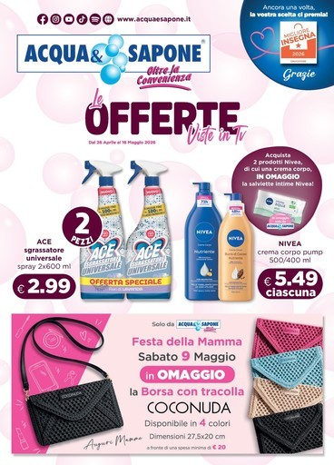 Volantino Acqua e Sapone