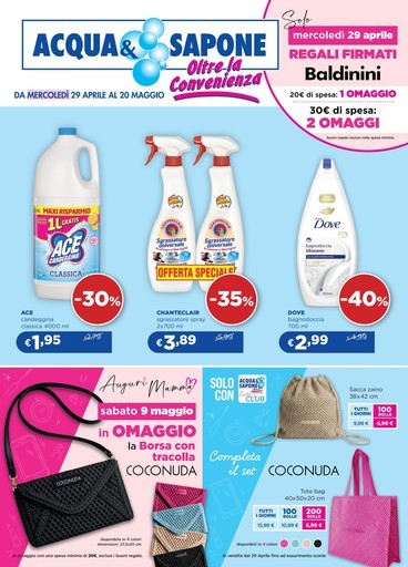 Volantino Acqua e Sapone