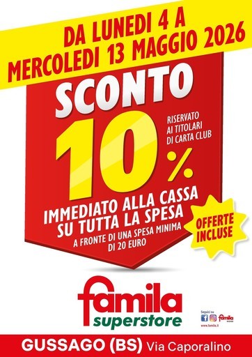 Volantino Famila Superstore