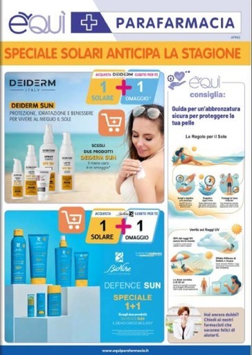 Volantino E' Qui Parafarmacie