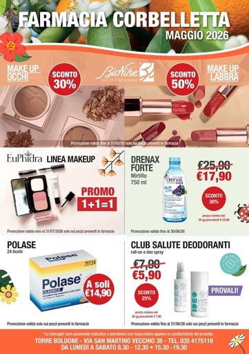 Volantino Farmacia Corbelletta