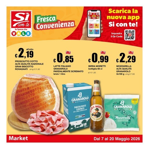 Volantino Si con te market