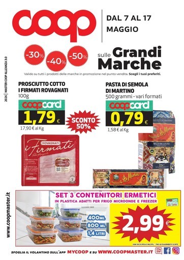 Coop - dal 7 AL 17 MAGGIO