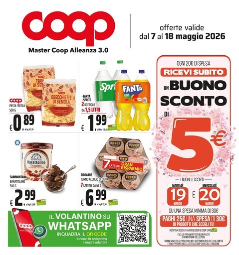 Coop - Offerte valide dal 7 al 18 maggio 2026
