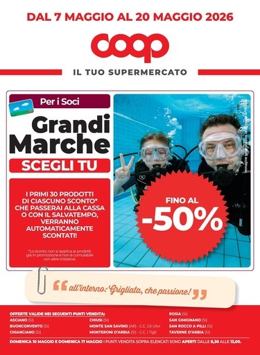 Coop - Dal 7 al 20 maggio 2026
