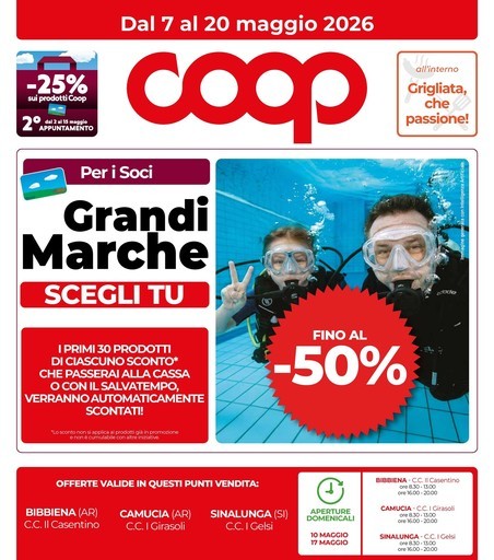 Coop - Dal 7 al 20 maggio 2026