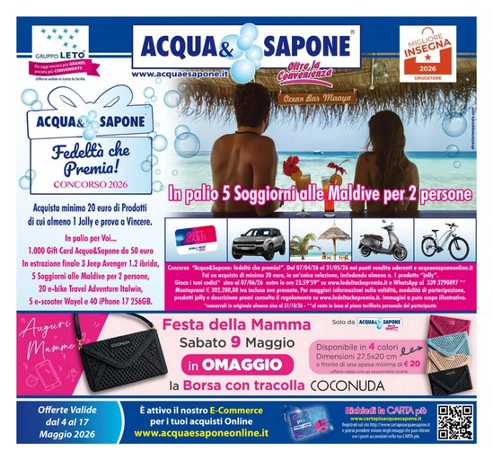 Volantino Acqua e Sapone