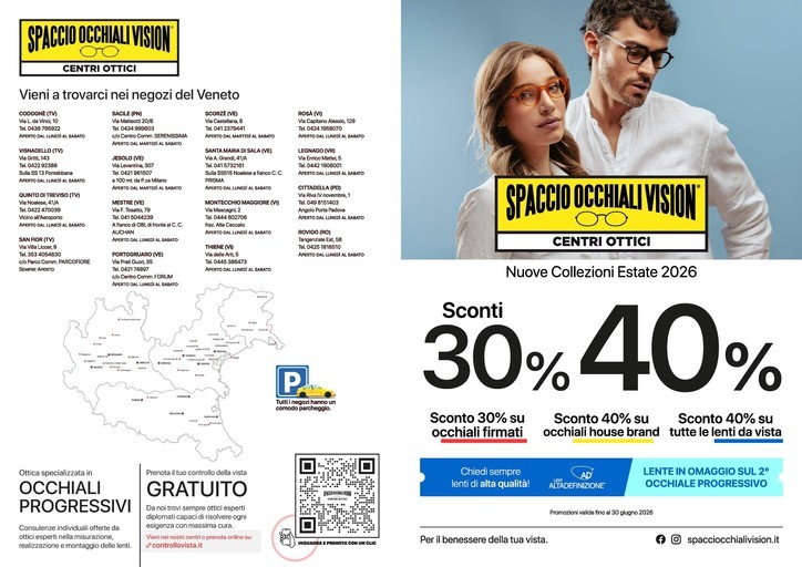 Volantino Spaccio Occhiali Vision