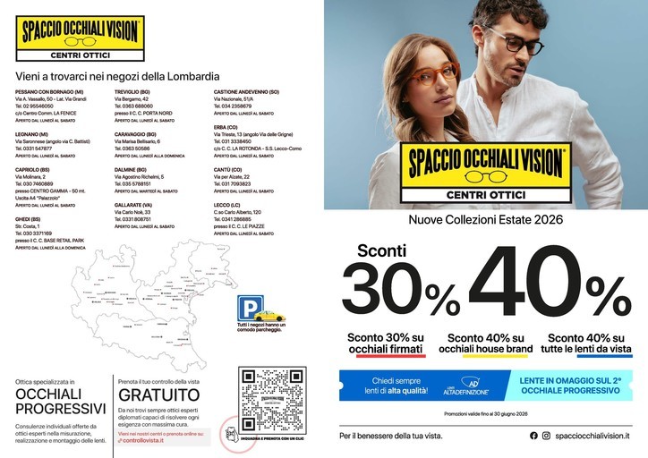 Volantino Spaccio Occhiali Vision