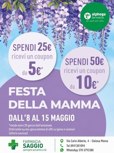 Farmacia Saggio - Festa della mamma