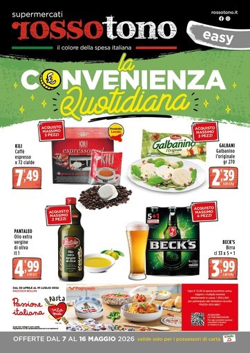 Volantino Supermercati Rossotono Easy