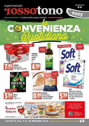 Volantino Supermercati Rossotono Easy