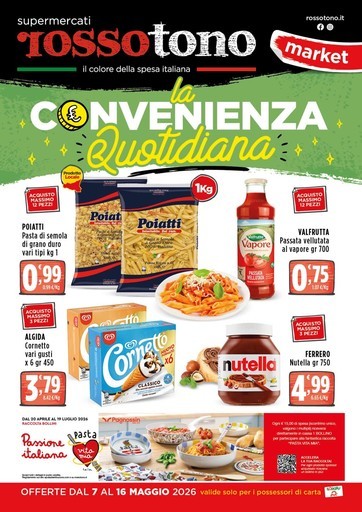 Volantino Supermercati Rossotono Market