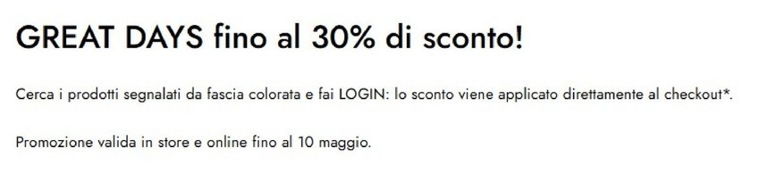 Volantino La Rinascente