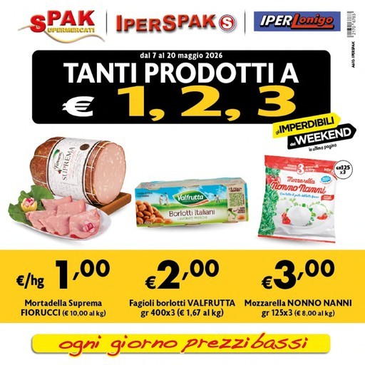 Iper Spak - Tanti prodotti a 1,2,3 euro