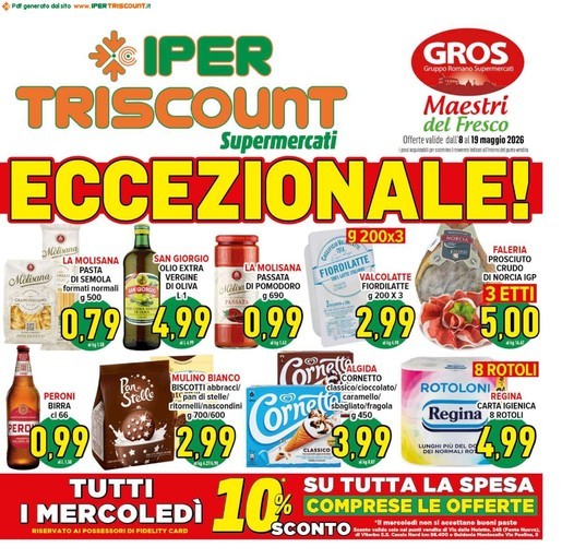 Volantino Ipertriscount