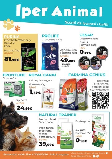 Volantino Iper Animal