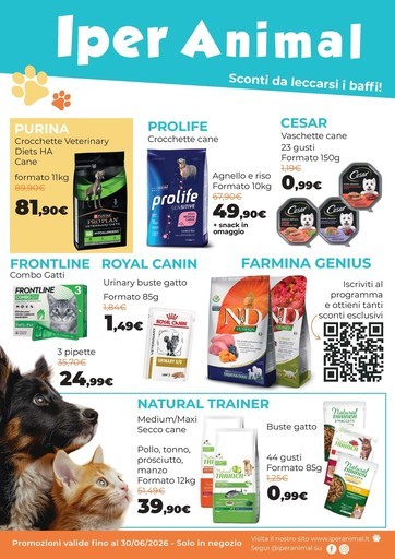 Volantino Iper Animal