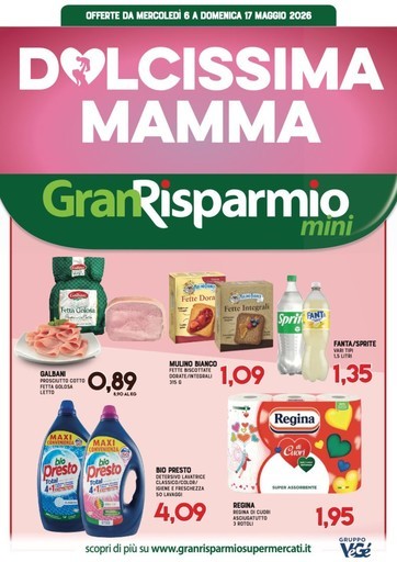 Volantino Supermercati Gran Risparmio