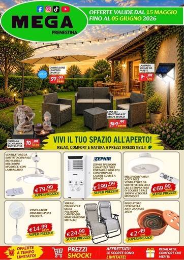 Mega - Vivi il tuo spazio all'aperto