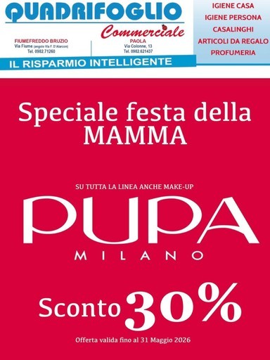 Volantino Quadrifoglio Commerciale