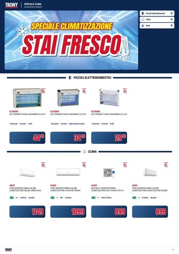 Volantino Trony