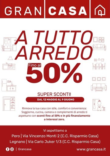 Grancasa - A tutto arredo fino al 50%