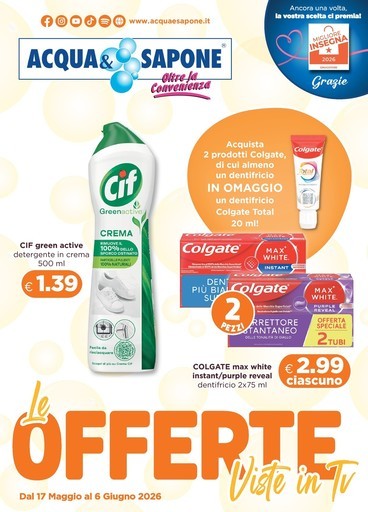 Volantino Acqua e Sapone