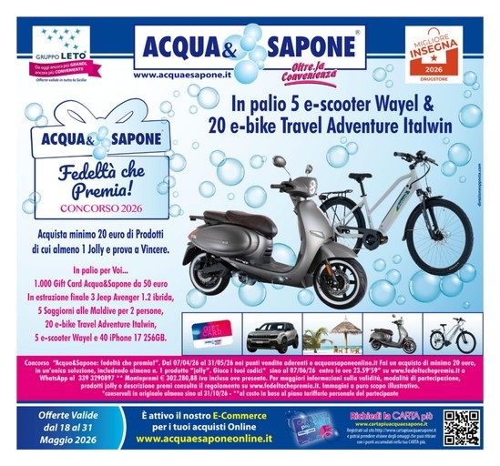 Volantino Acqua e Sapone