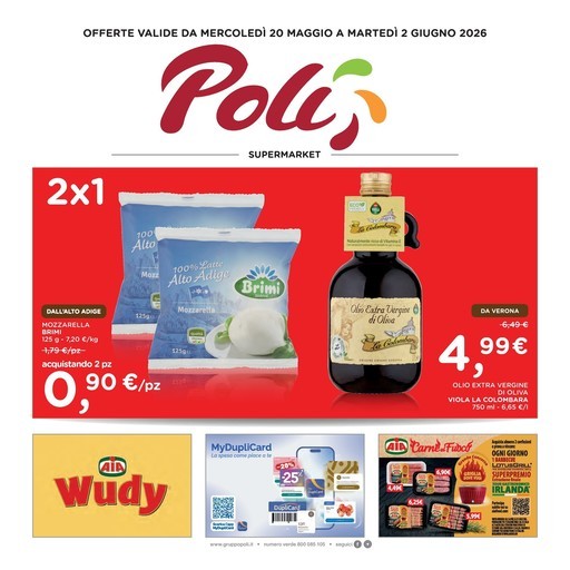 Poli - OFFERTE VALIDE DA MERCOLEDÌ 20 MAGGIO A MARTEDÌ 2 GIUGNO 2026
