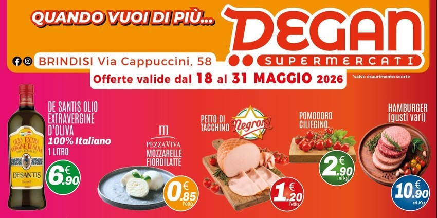 Volantino Degan supermercati