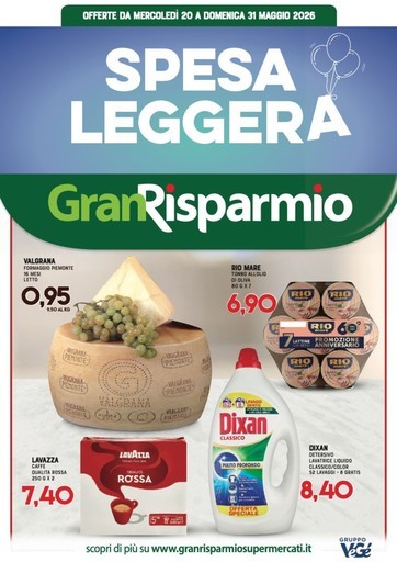 Volantino Supermercati Gran Risparmio