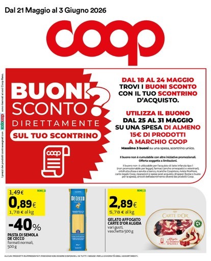 Coop - Dal 21 maggio al 3 giugno 2026